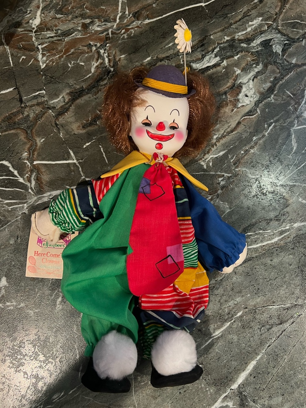Vintage Effanbee’s here comes the clown collection  Colorful Clown